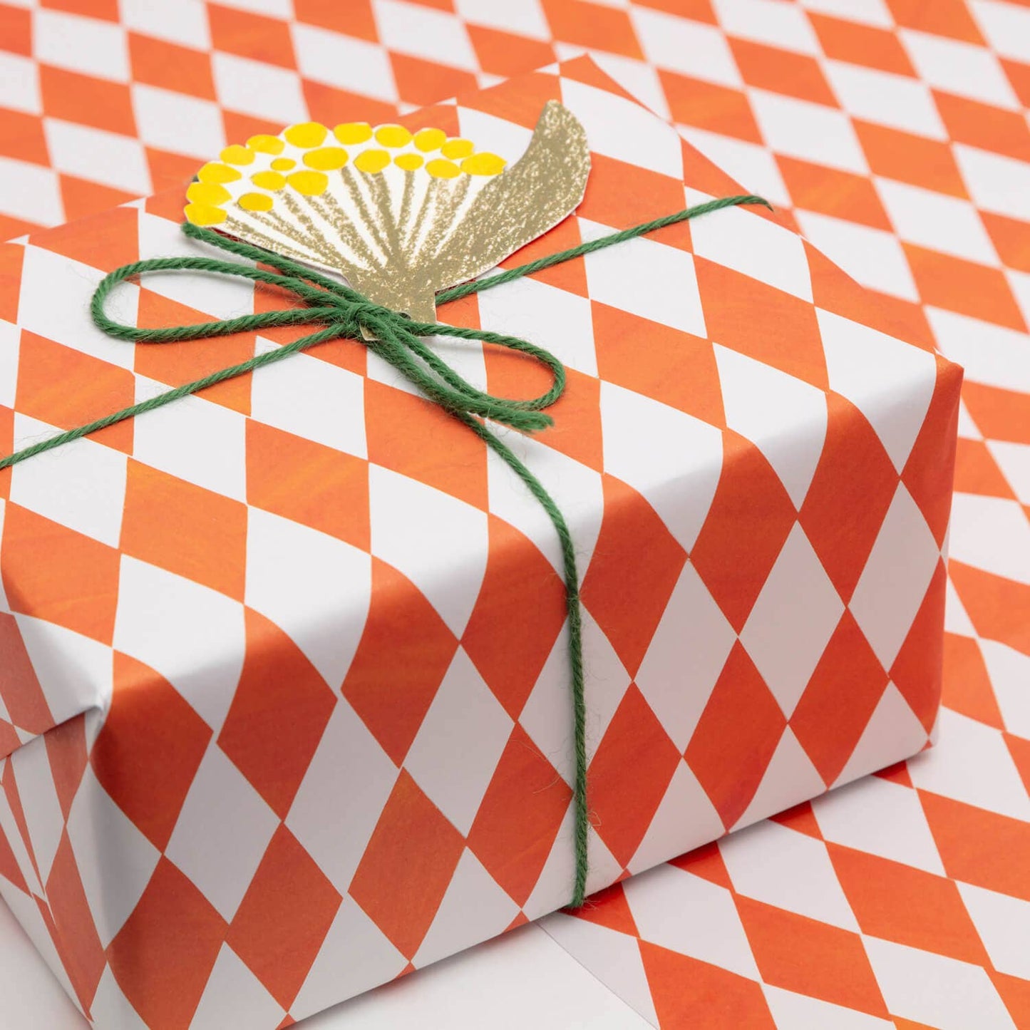 Hadley - Orangefarbene Diamant-Geschenkverpackung