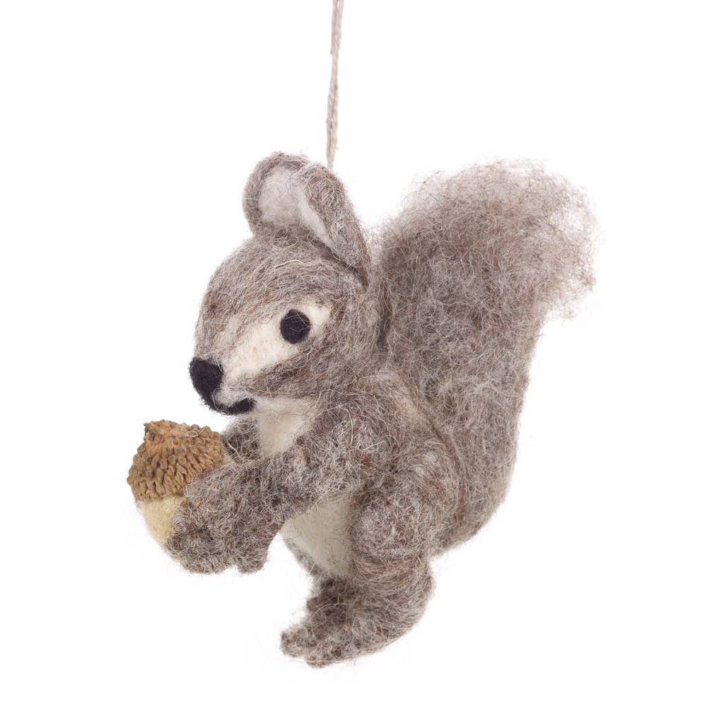 Felt So Good - Handgemachte Filz Eric das Eichhörnchen hängende Filz Dekoration