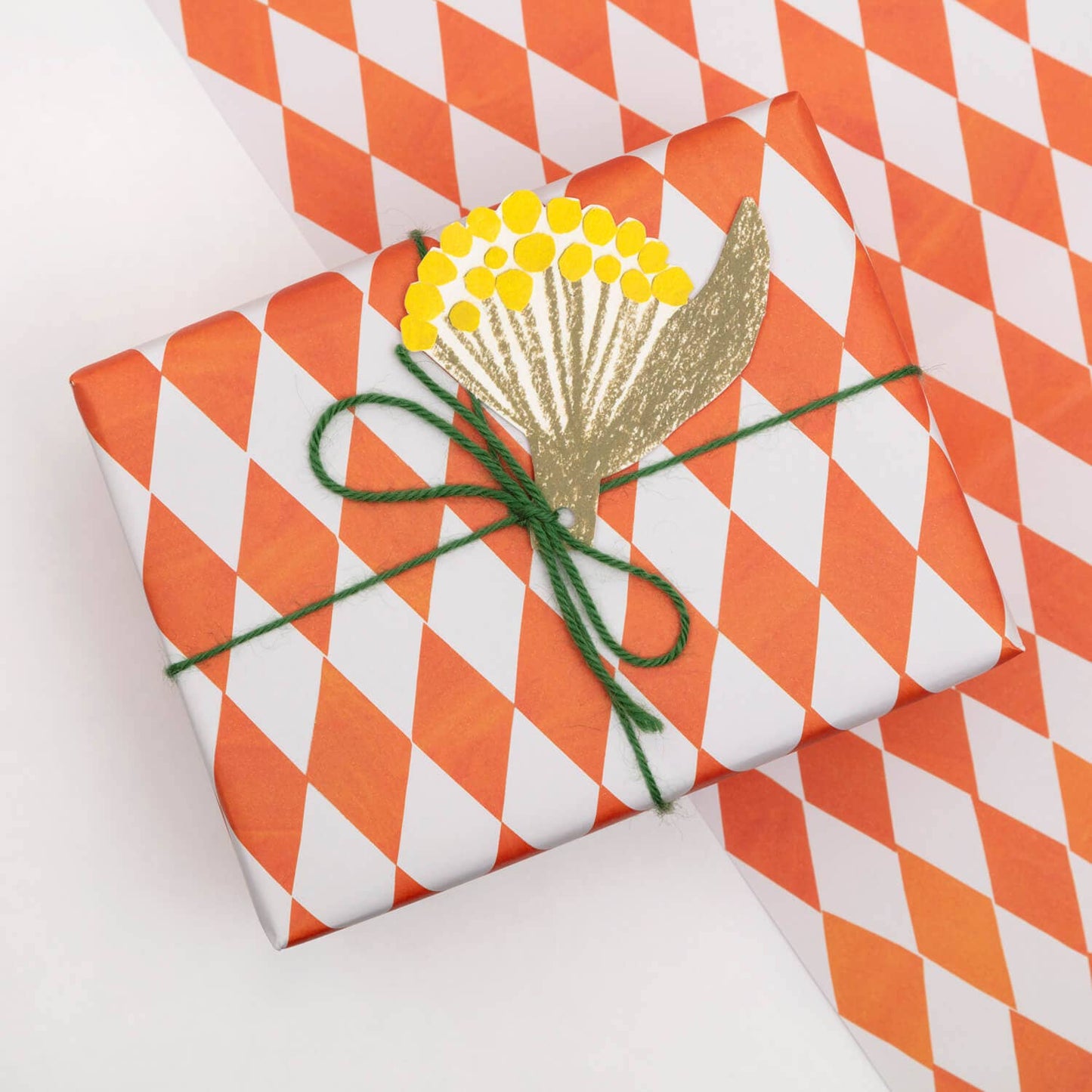 Hadley - Orangefarbene Diamant-Geschenkverpackung