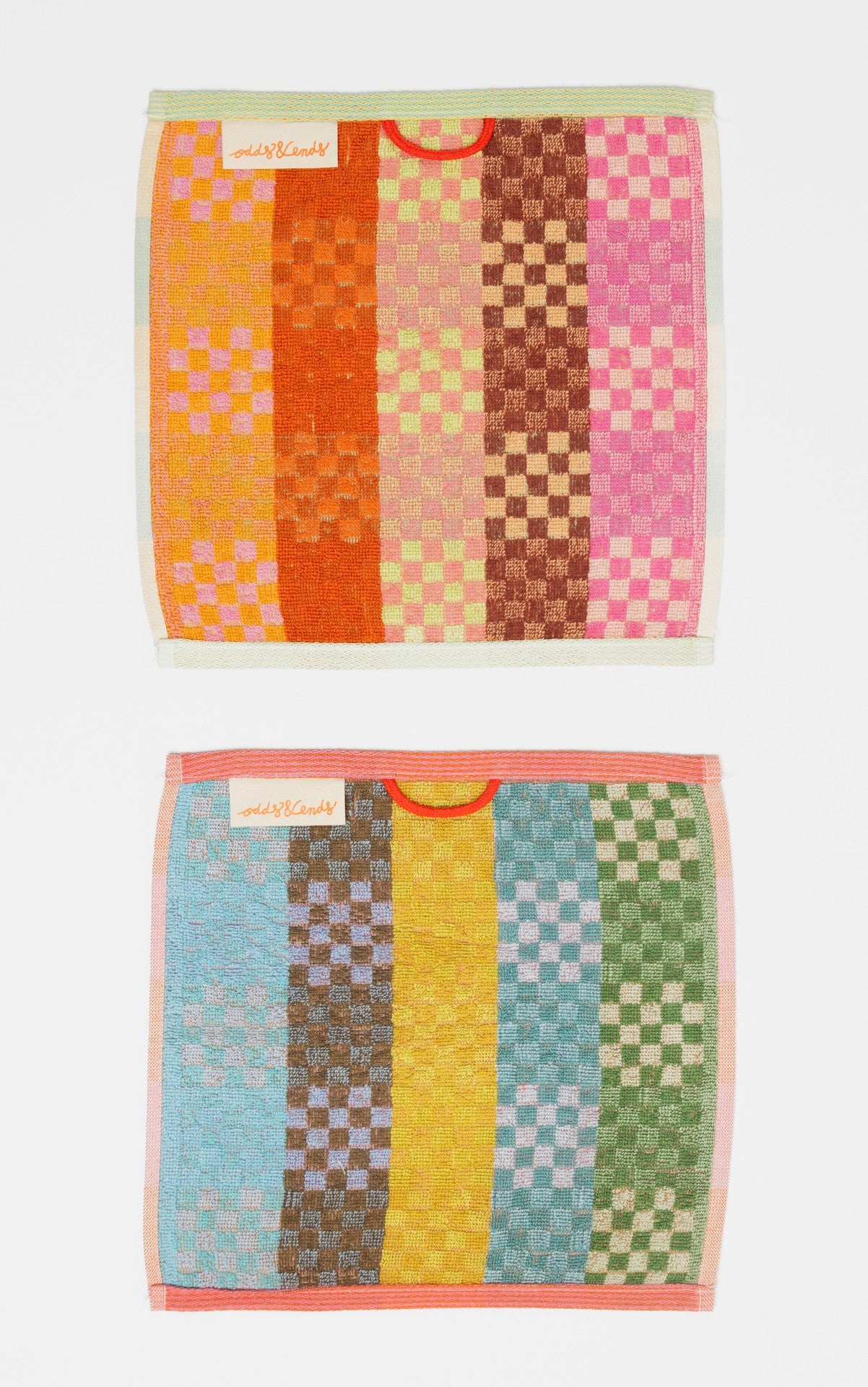 foekje fleur Multi Cloth Duo "#78 checkered check"