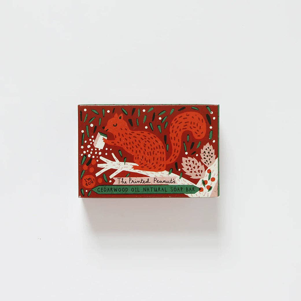 The Printed Peanut Homeware & Stationery - Naturseife Riegel aus Zedernholz