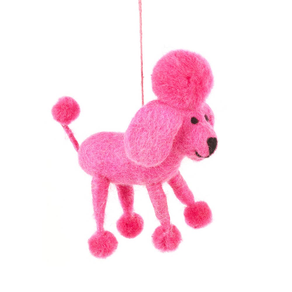 Felt So Good - Perez the Pudel Dog Dec, handgefertigter, biologisch abbaubarer Filz