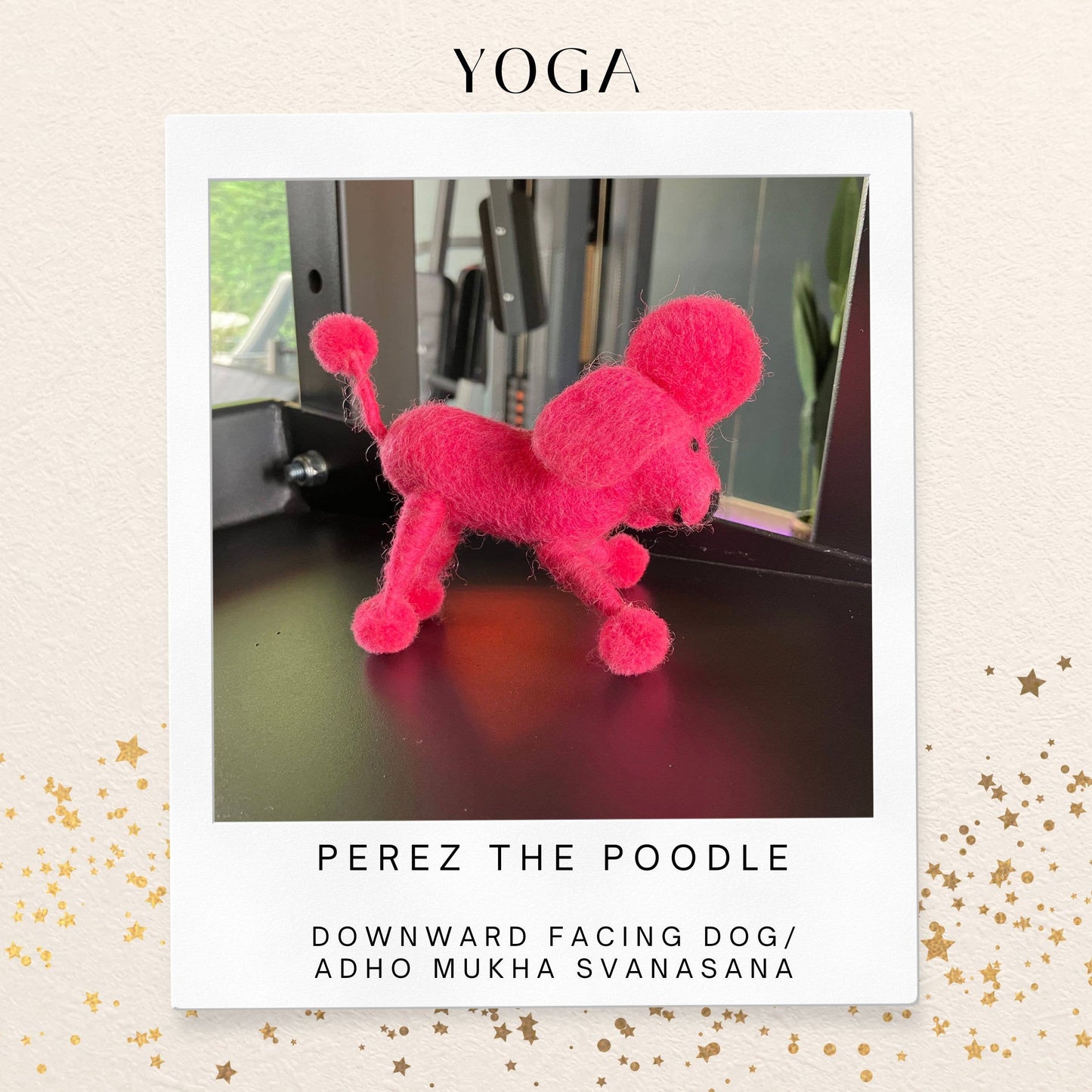 Felt So Good - Perez the Pudel Dog Dec, handgefertigter, biologisch abbaubarer Filz