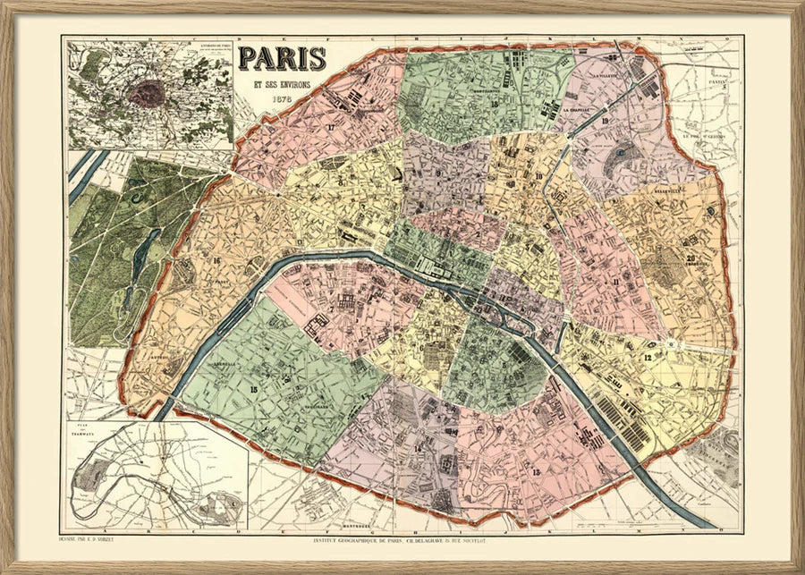 Dybdahl, Map of Paris