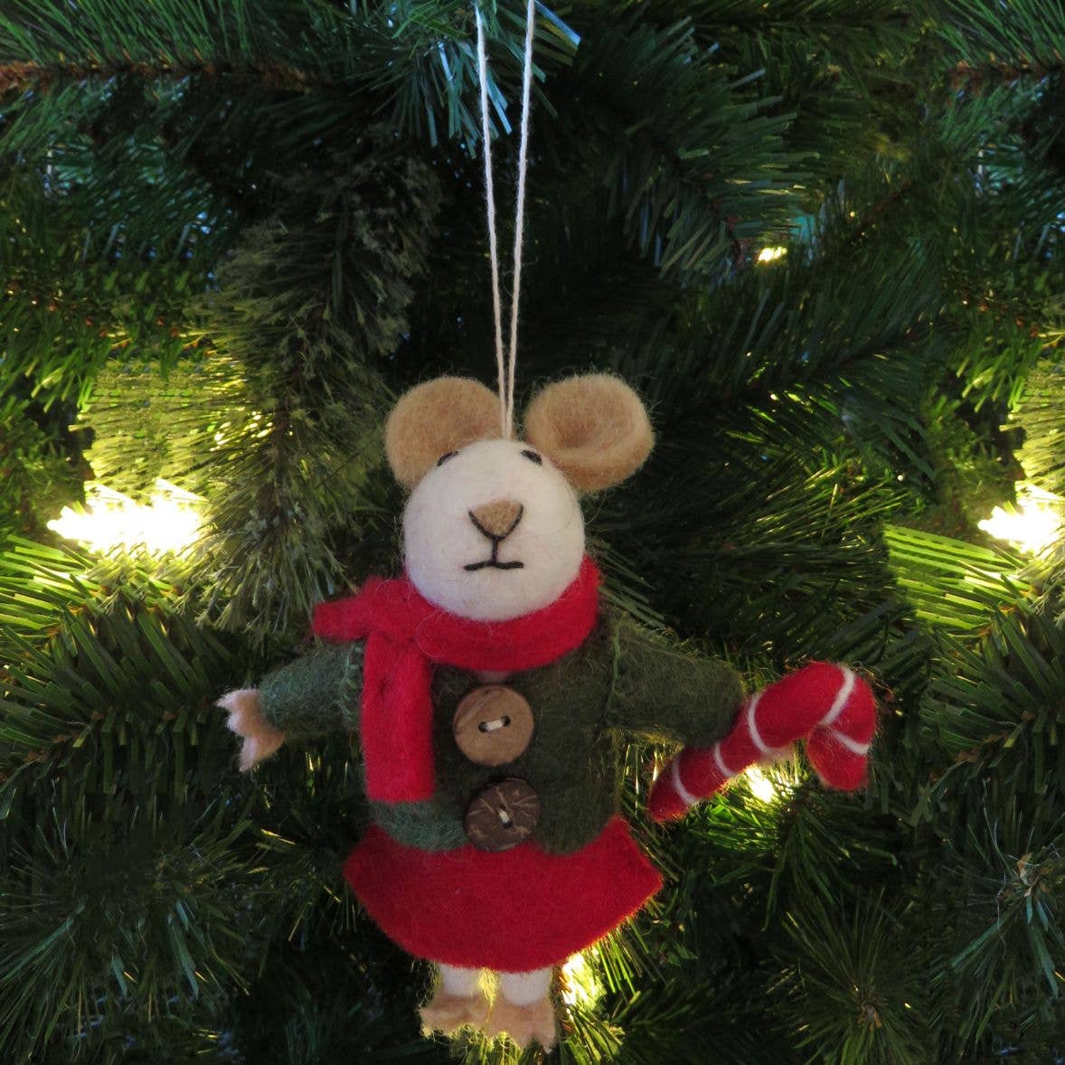 Felt So Good - Handgefertigter Filz biologisch abbaubarer Weihnachtsmausbaum