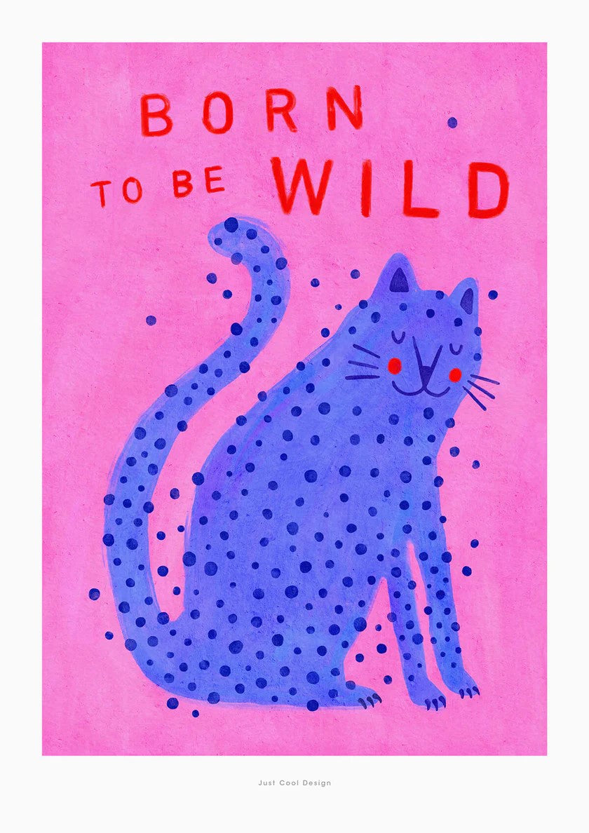 Poster klein JCD: Born to be wild