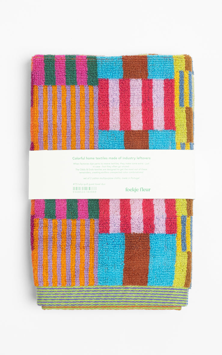 foekje fleur Gästehandtuch Duo "#75 tulip quilt"