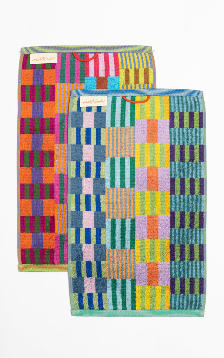 foekje fleur Gästehandtuch Duo "#75 tulip quilt"