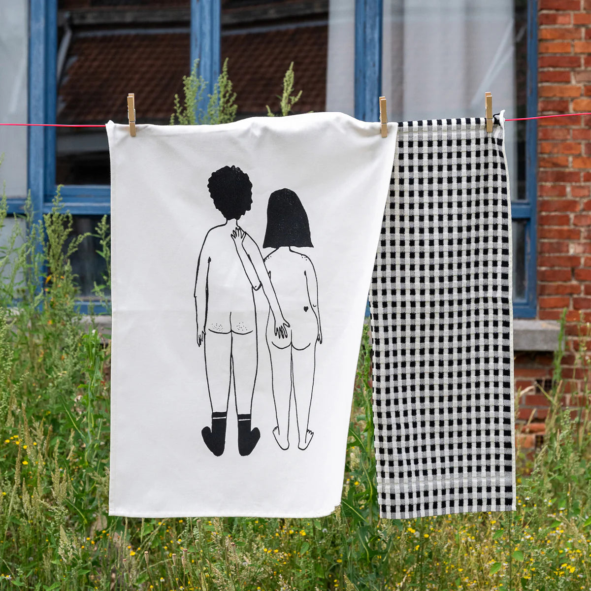 Helen B Geschirrtuch Set Paar von hinten