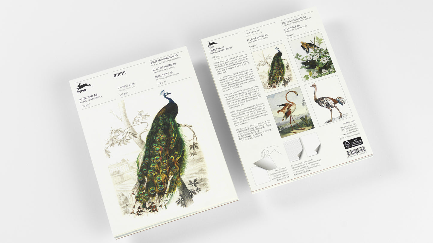 Pep. Note Pad A5 Birds