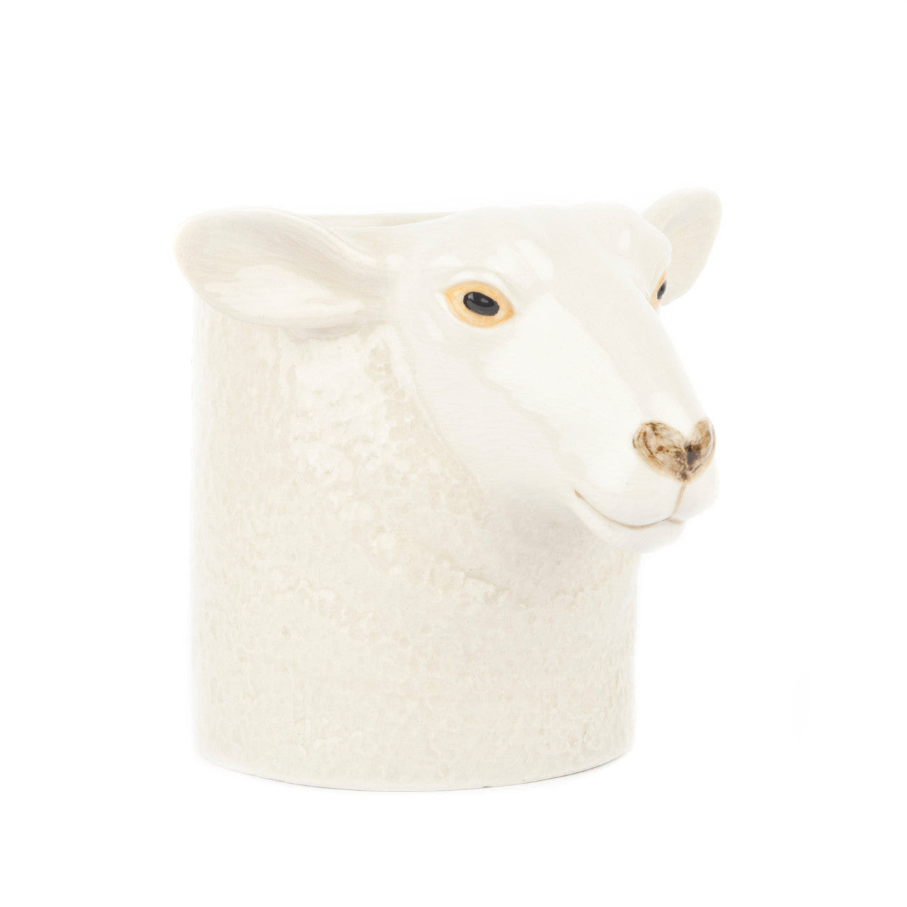 Quail Keramik Schaf weiß Stiftebecher