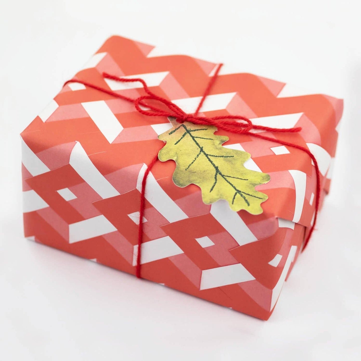 Hadley - Rotes gefaltetes Papier-Geschenkpapier
