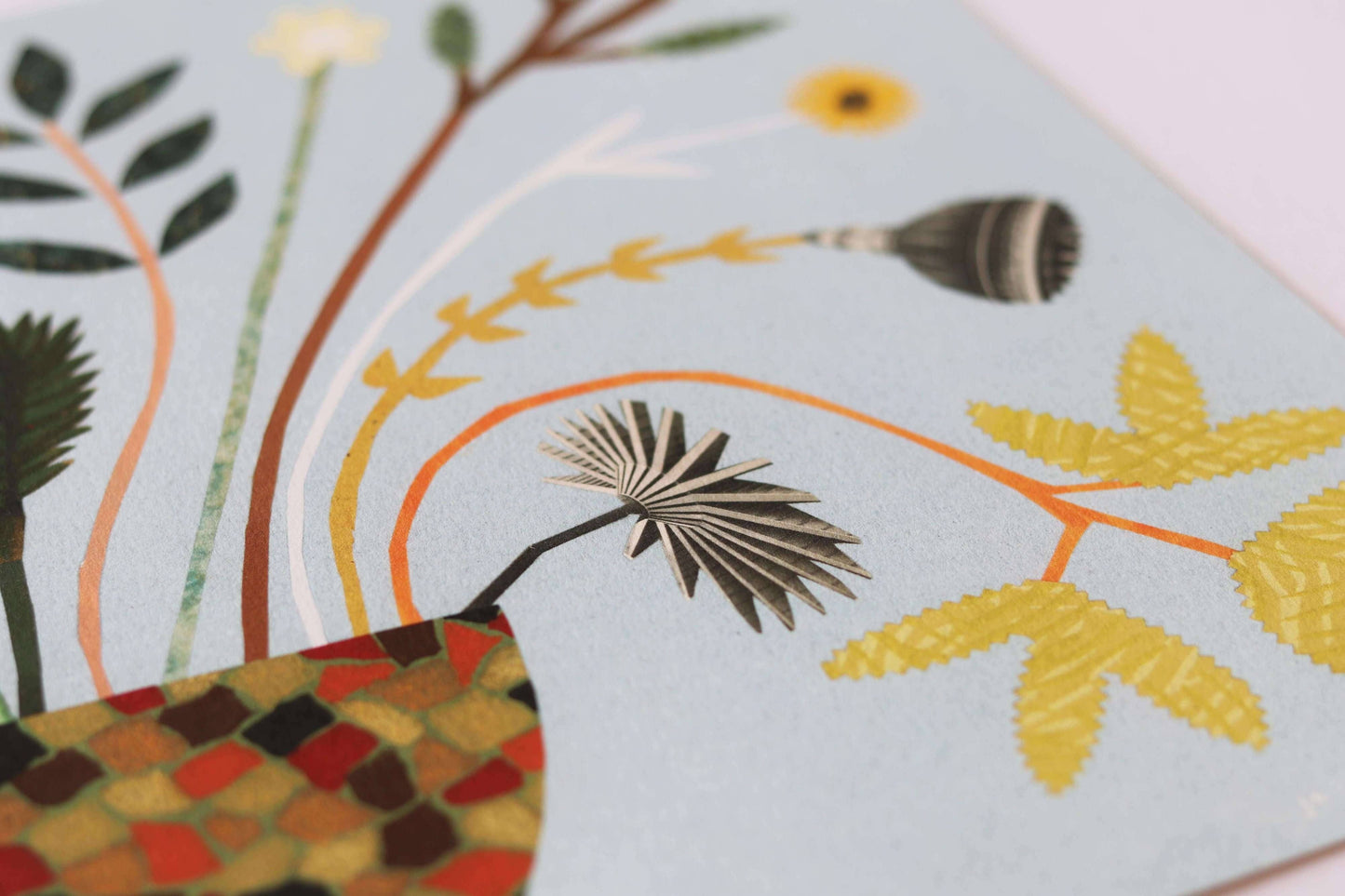 Hadley - Blumenstrauß-Print in Blau