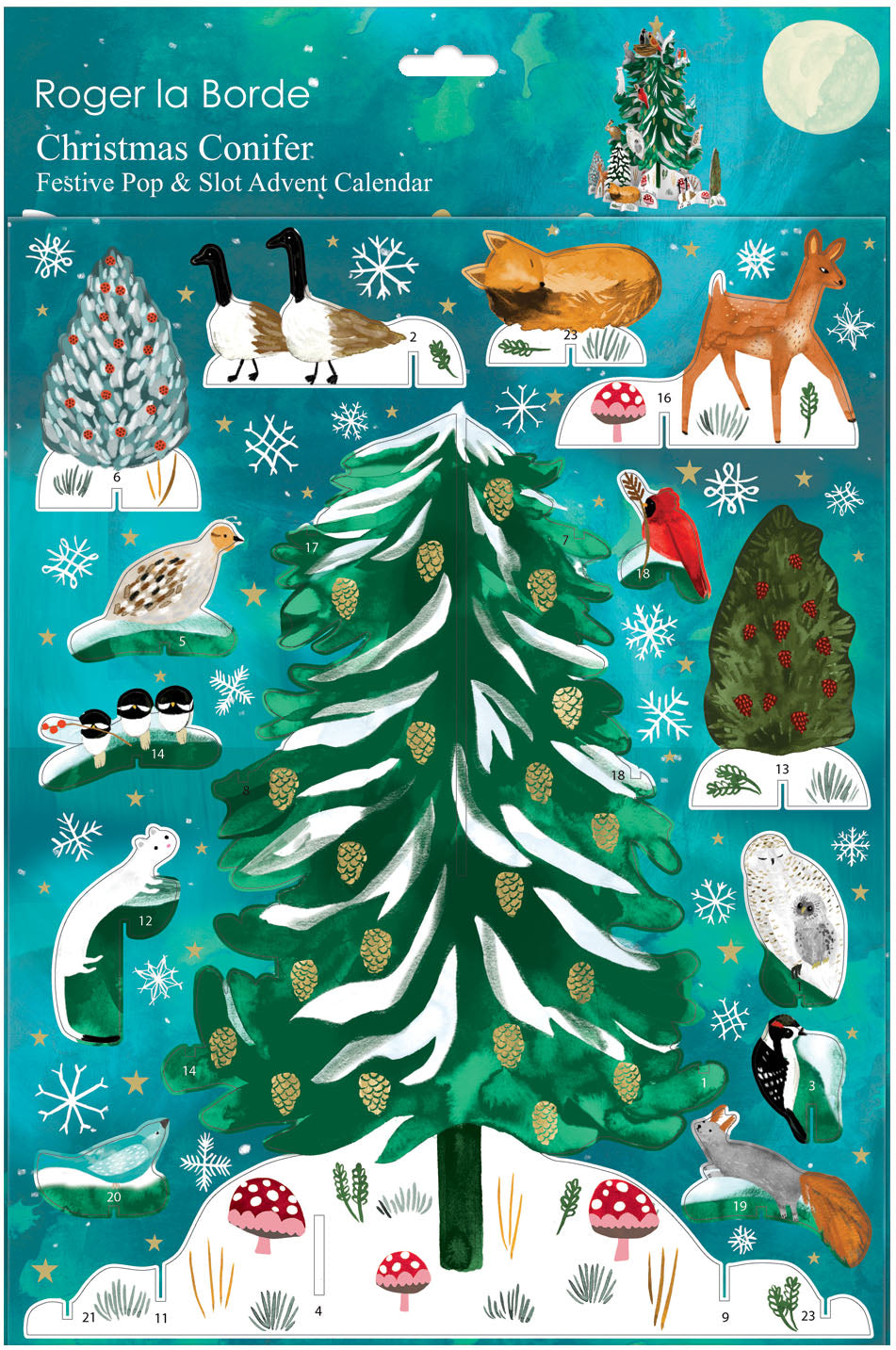 Adventskalender 3D Pop & Slot "Christmas Conifer"