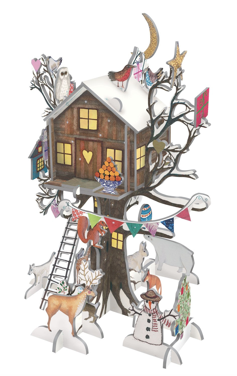 Adventskalender 3D Pop & Slot "Weihnachtsbaumhaus"