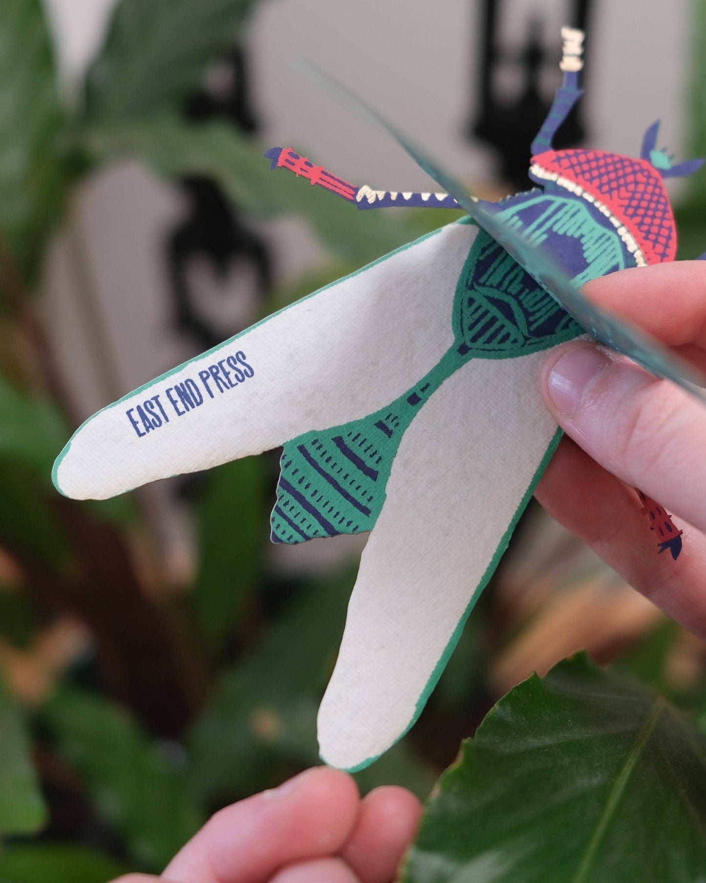 East End Press - Blaue Flaschen-Grußkarte