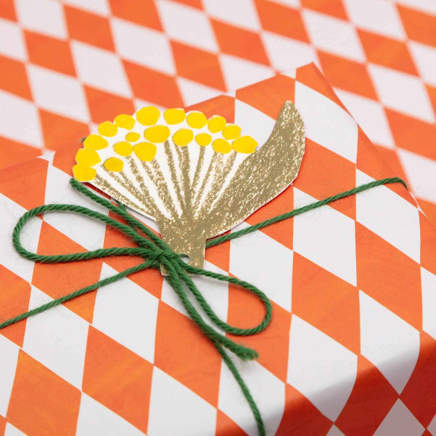 Hadley - Orangefarbene Diamant-Geschenkverpackung