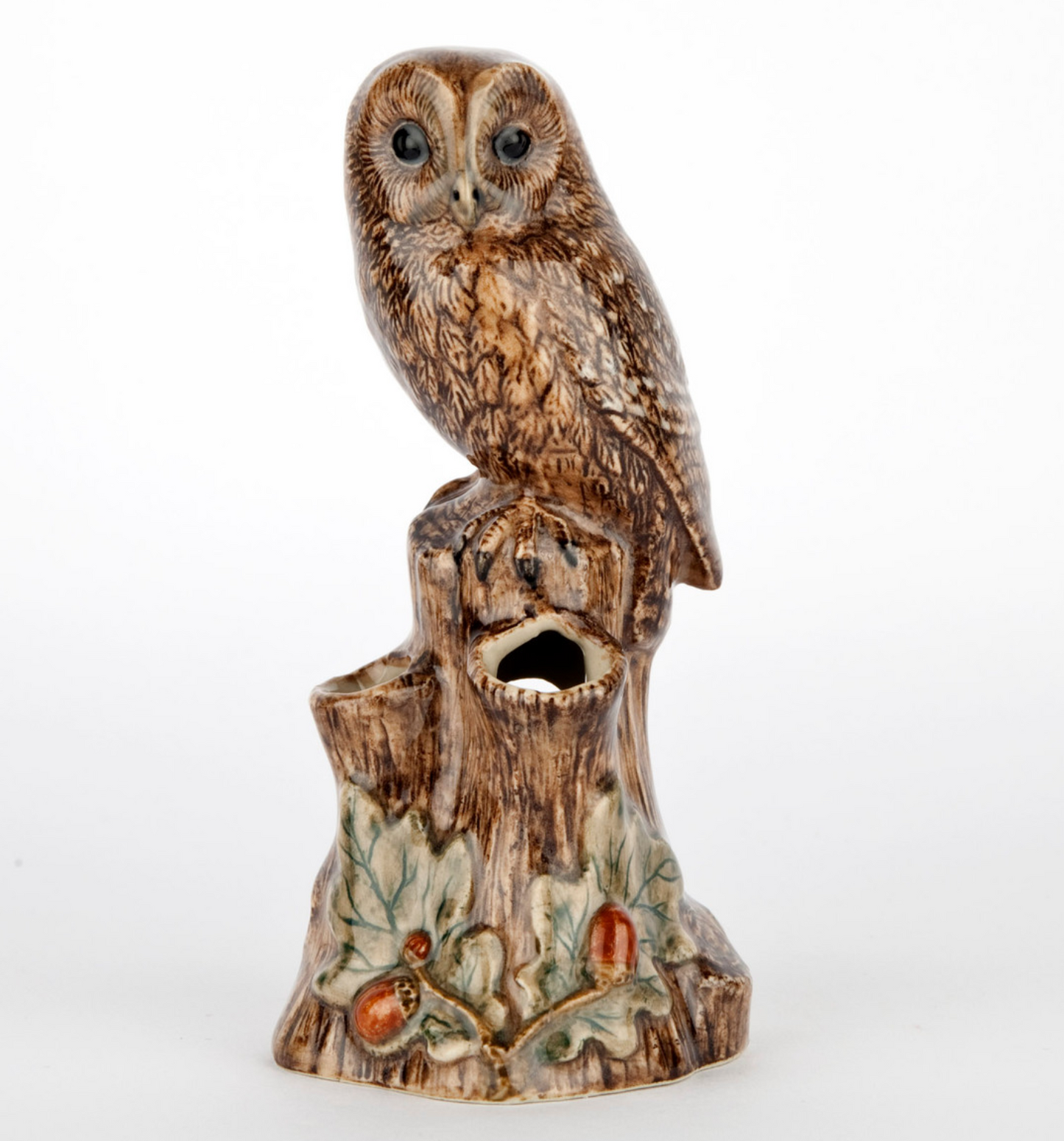 Quail Keramik Eule (braunes Gesicht) Mini-Vase