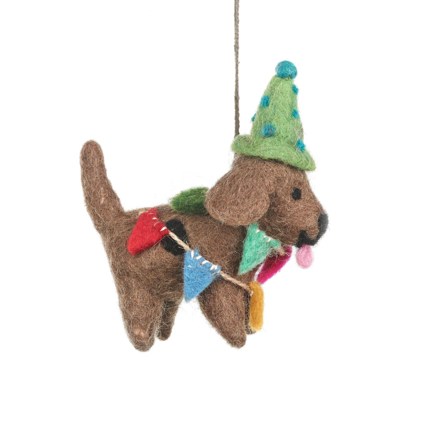 Felt So Good - Handgefertigte Filz-Party-Pooch-Hängedekoration für Hunde