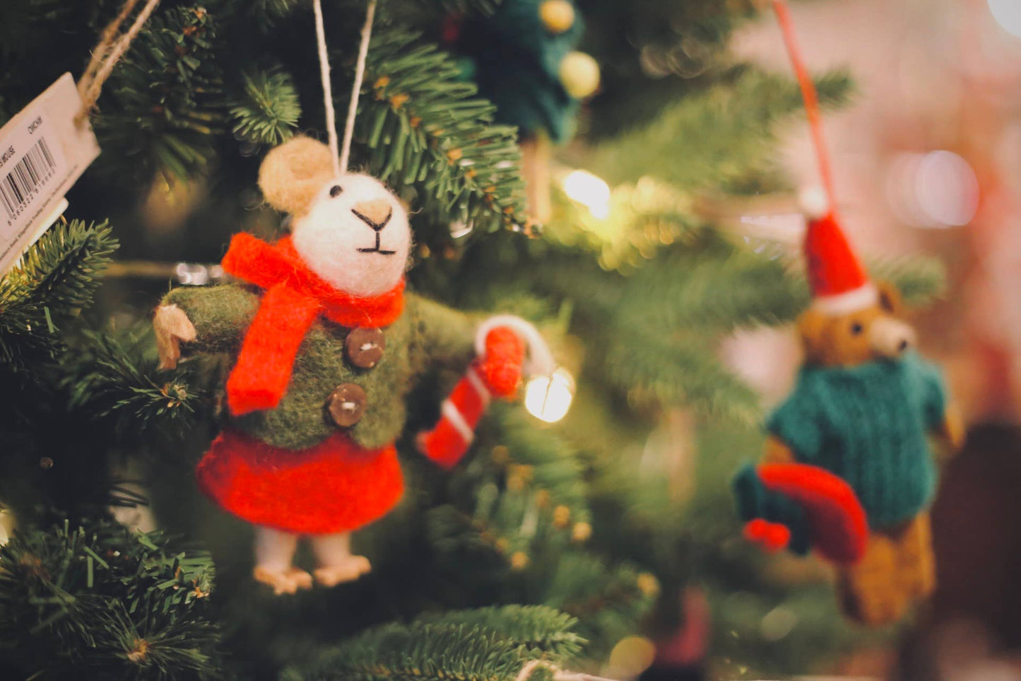 Felt So Good - Handgefertigter Filz biologisch abbaubarer Weihnachtsmausbaum