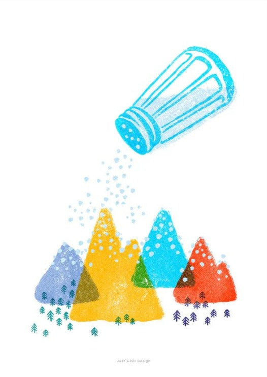 Poster JCD: Snowy mountains