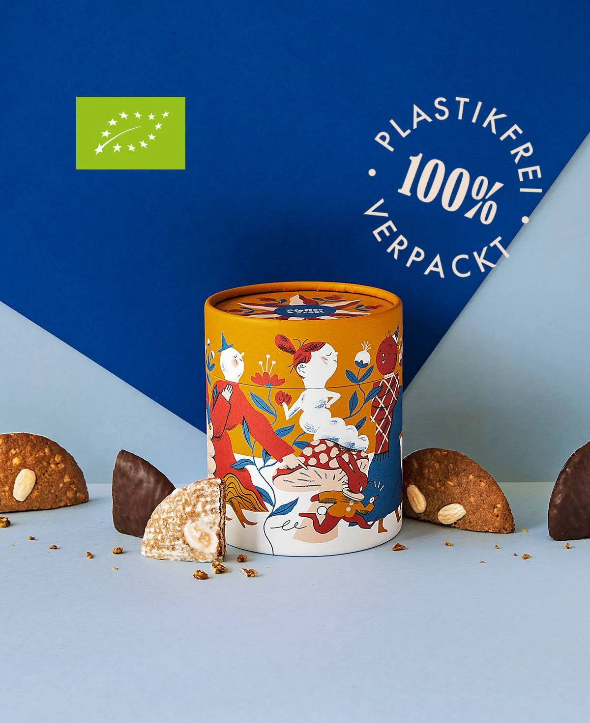 Lebkuchendose Pfeffer & Frost (ockergelb)