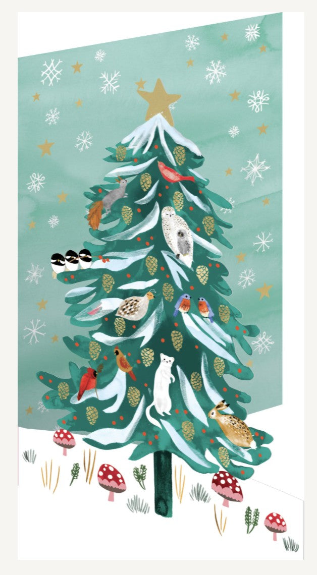 Roger la Borde Lasercut Karte "Christmas Conifer"