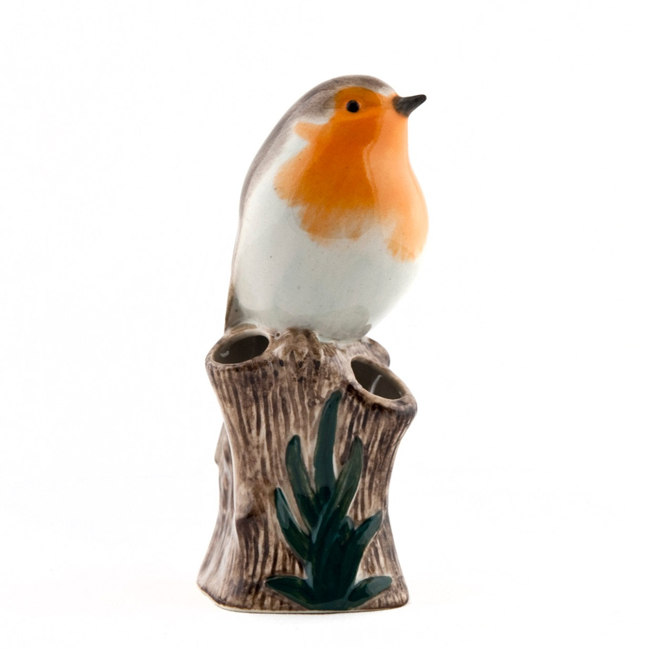 Quail Keramik Rotkehlchen Mini-Vase