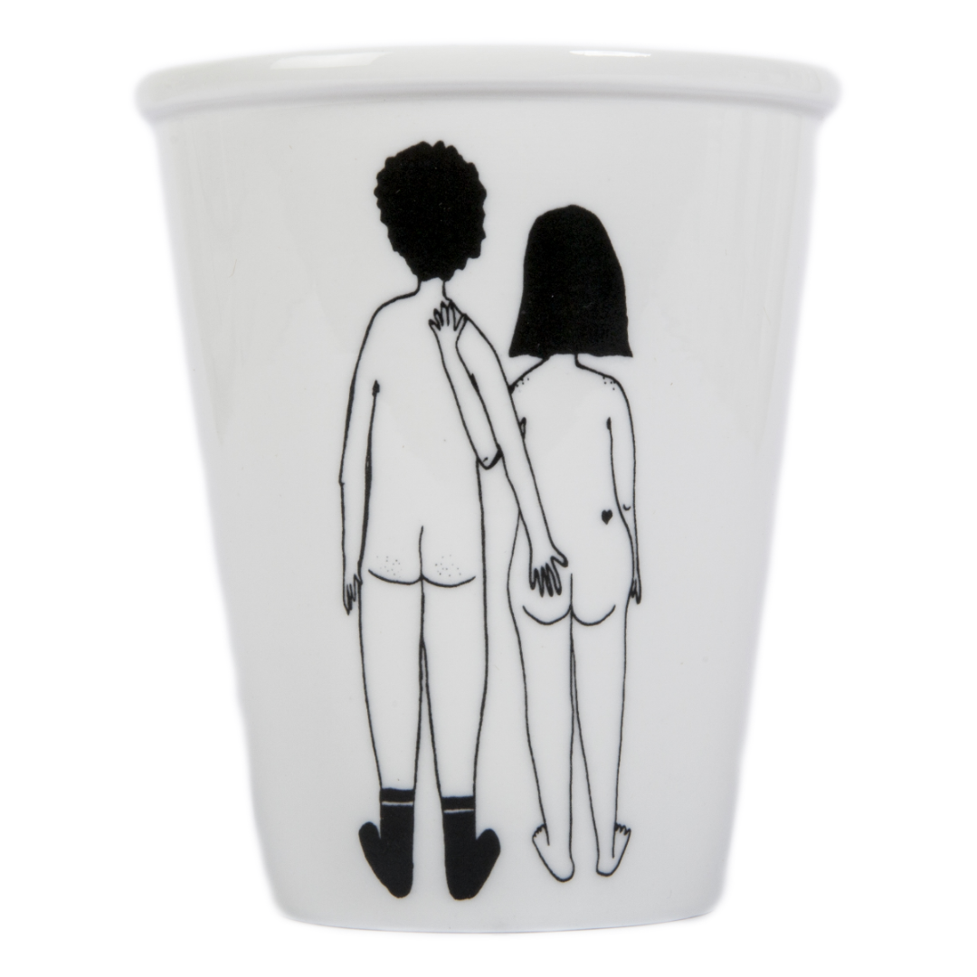 Helen B Cup Nacktes Paar von hinten