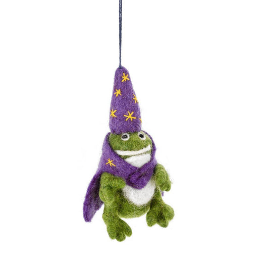 Felt So Good - Handgefertigte Filz-Zauberfrosch-Hängedekoration