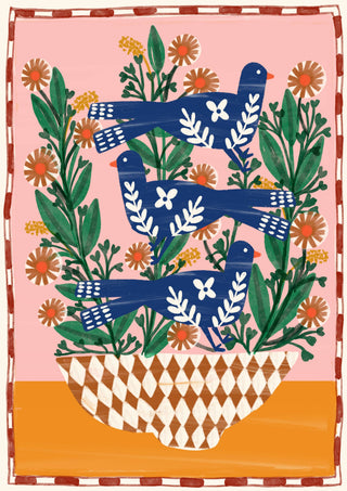 Carole Hillman - Folk Vögel & Blumen