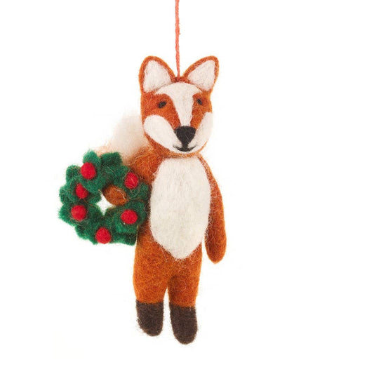 Felt So Good - Handgefertigte Filz-Weihnachtsdekoration Festlicher Fuchs Finley