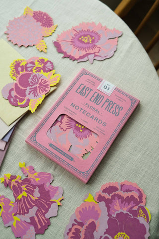 East End Press - Set mit floralen Notizkarten