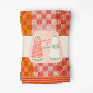foekje fleur "#134 checkered check" Multi Cloth Duo