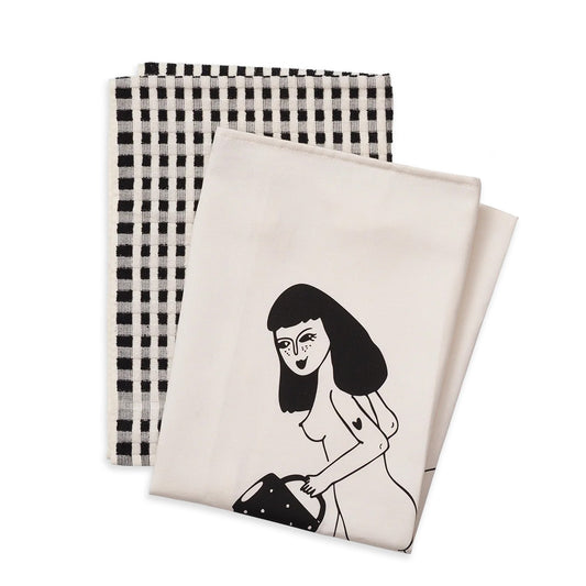 Helen B Geschirrtuch Set Happy Flowers