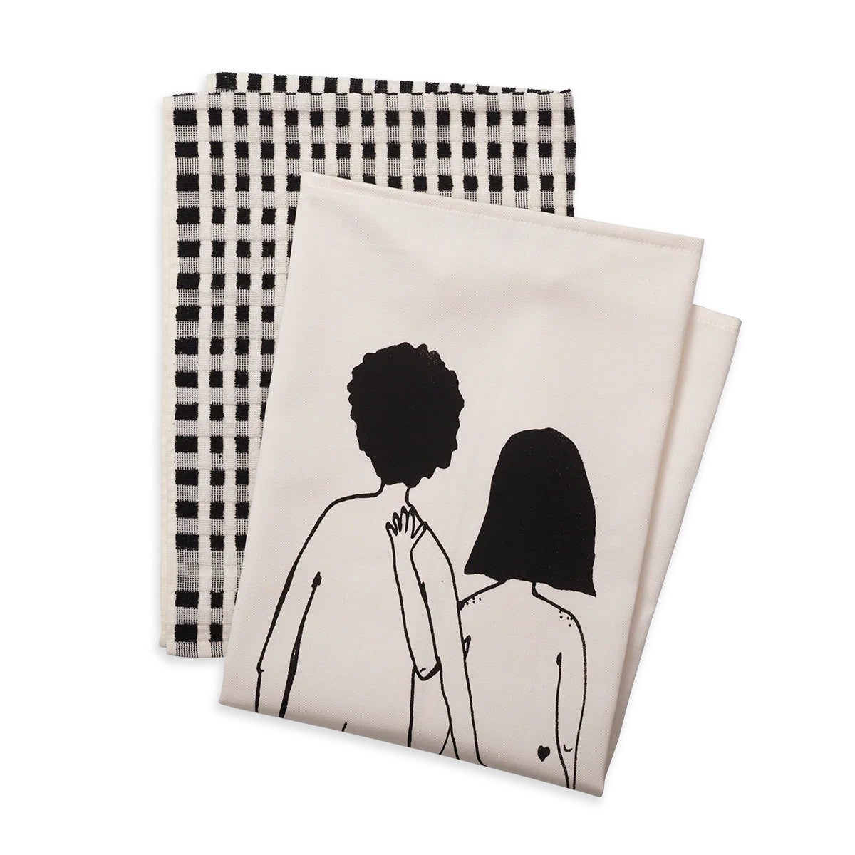 Helen B Geschirrtuch Set Paar von hinten