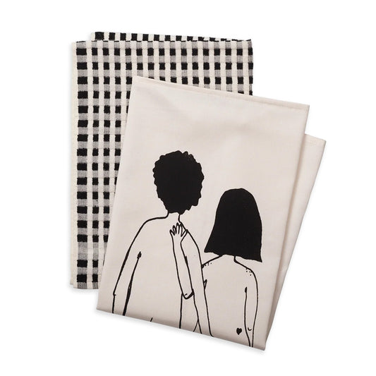 Helen B Geschirrtuch Set Paar von hinten