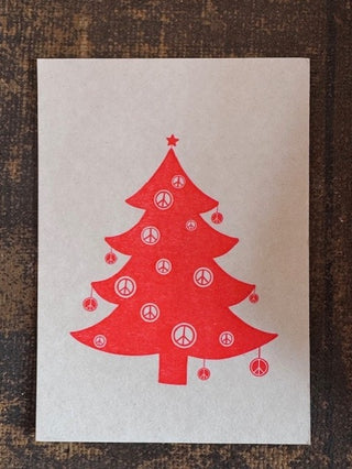 Felix Flesche Grußkarte "Tannenbaum Orange"