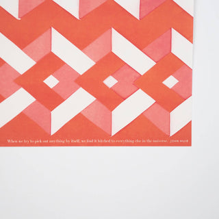 Hadley - Rotes gefaltetes Papier-Geschenkpapier