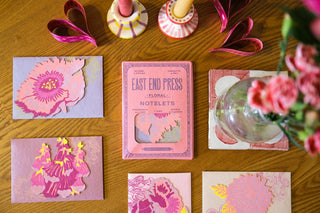 East End Press - Set mit floralen Notizkarten