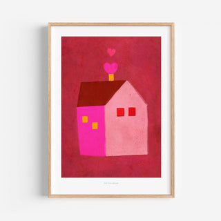 Just Cool Design - Home Sweet Home | Poetic Illustration Print in A4–A3