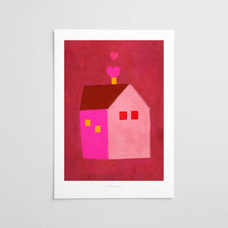 Just Cool Design - Home Sweet Home | Poetic Illustration Print in A4–A3