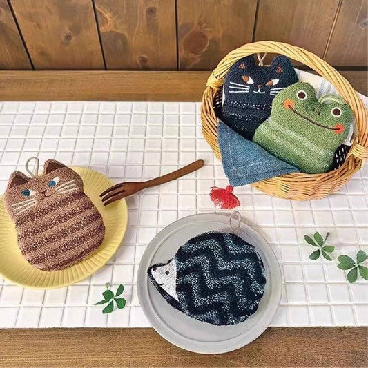 MinoCraft - Spülschwamm Tiere aus Frotteestoff