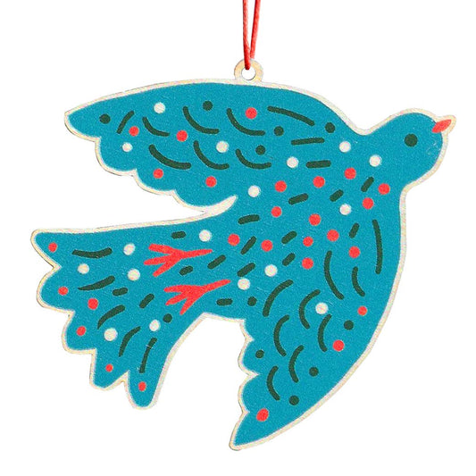 The Printed Peanut Homeware & Stationery - Holzdekoration mit Vogelmotiv