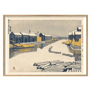 The Dybdahl: The riverway of a lumber yard in Fukagawa ward