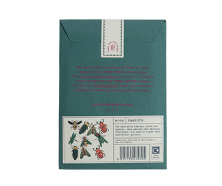 Rückseite der Verpackung der Insekten-Girlande von East End Press
