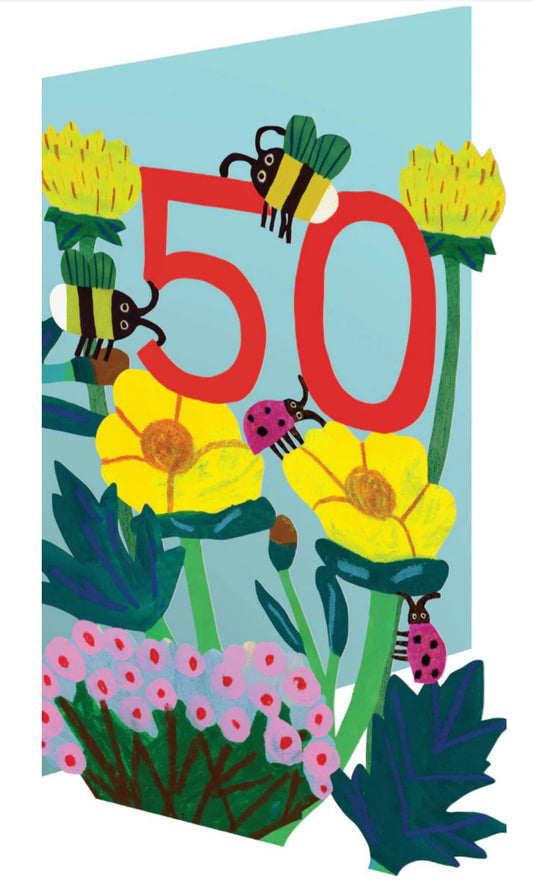 Roger la Borde Lasercut Karte "50"
