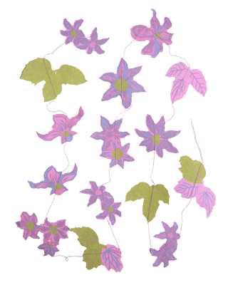 East End Press - Clematis Vertikale Wandaufhängung