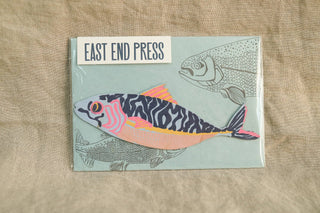 East End Press - Grußkarte mit Makrelenmotiv