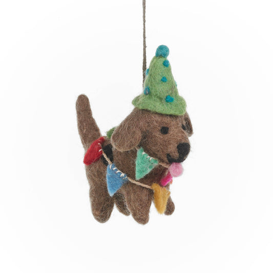 Felt So Good - Handgefertigte Filz-Party-Pooch-Hängedekoration für Hunde